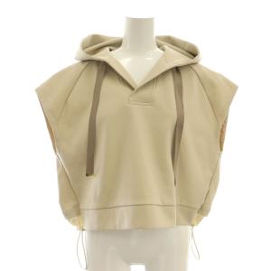 24AW クロップトジャージトップ カットソー パーカー プルオーバー 36 ベージュ /NR OS