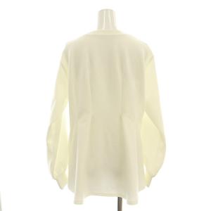 GRACE CONTINENTAL 24SS タックカットトップス カットソー 長袖 36 オフホワイト /NR OS