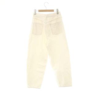 SLOBE IENA 24SS コクーンシルエットデニム パンツ テーパード 36 ホワイト /ES OS