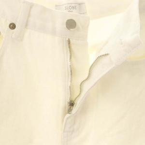 SLOBE IENA 24SS コクーンシルエットデニム パンツ テーパード 36 ホワイト /ES OS