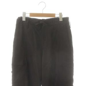 IENA 25SS キュプラツイルイージーカーゴパンツ ドロスト 36 チャコールグレー /CX OS