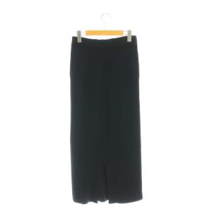 SLOANE HPS別注 ニットリブスカート タイト マキシ ロング 1 黒 ブラック /AT OS