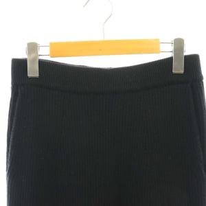 SLOANE HPS別注 ニットリブスカート タイト マキシ ロング 1 黒 ブラック /AT OS