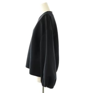 ebure ダブルラッセルカットソー 長袖 38 ダークネイビー /DO OS