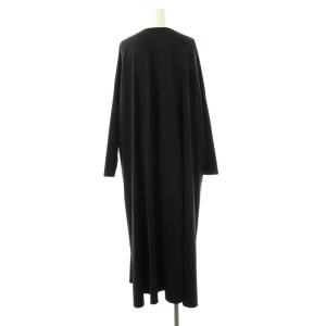 ADORE 24SS メリルハイテンションワンピース Vネック プルオーバー 38 黒 /CX OS