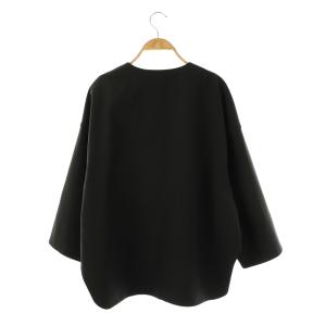 ADORE 23SS クリアツイルジャケット ノーカラー 薄手 38 ブラック /DO OS