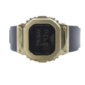 CASIO G-SHOCK 腕時計 デジタル ミッドサイズモデル メタルカバード ブラック ゴールド色 GM-S5600GB-1JF