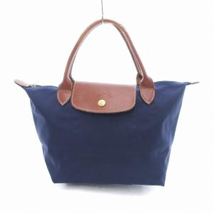 ルプリアージュS ハンドバッグ トート ナイロン 紺 ネイビー /UO
