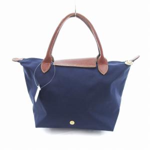 Longchamp ルプリアージュS ハンドバッグ トート ナイロン 紺 ネイビー /UO