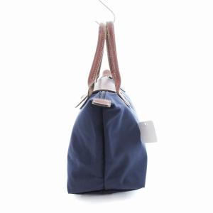 Longchamp ルプリアージュS ハンドバッグ トート ナイロン 紺 ネイビー /UO