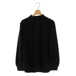 24SS NEW SYNTHETIC CREPE STAND COLLAR ブラウス 長袖 スタンドカラー