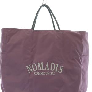NOMADIS リバーシブル トートバッグ ハンドバッグ ロゴ 紫 パープル /SR33