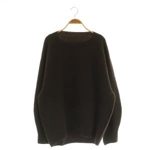 カシミヤシルク混コクーンニット セーター 長袖 ブラウン /MY OS