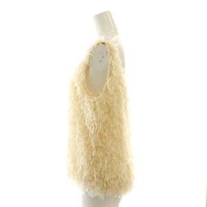 IENA 24SS フェザーヤーンベスト プルオーバー アイボリー /MI OS