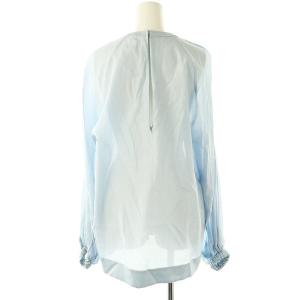 BLAMINK コットンシルク ドルマンスリーブ ブラウス 36 ライトブルー