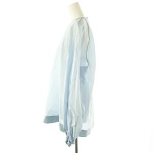 BLAMINK コットンシルク ドルマンスリーブ ブラウス 36 ライトブルー