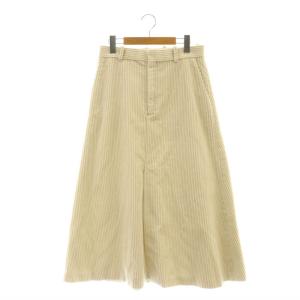 W CO CORD LONG コーデュロイスカート ロング フレア 36 オフホワイト /DO OS