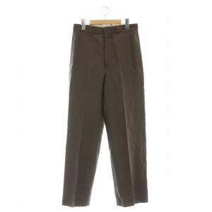 リネンコットンパンツ ジッパーフライ 36 ブラウン /DO OS