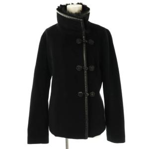 ウールアンゴラ チャイナボタン ジャケット 1 黒 /MI OS