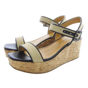 コルクウェッジソール サンダル ストラップ 35 べージュ /SR36