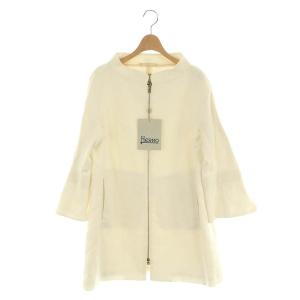 スタンドカラーコート スプリングコート 42 ホワイト /ES OS