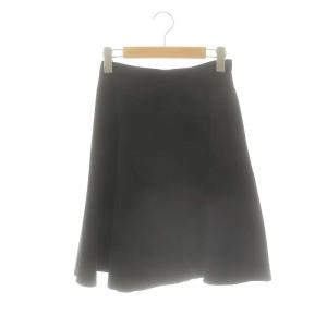 39419 Rhythm Flare フレアスカート 膝丈 38 ブラック /ES OS