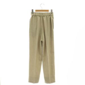 yori 23SS リネンライクハンサムパンツ ストレート 34 ベージュ /MI OS