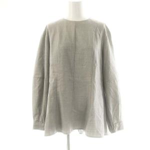 New Saxony Seine ウールプルオーバーブラウス 長袖 038 グレー /ES OS