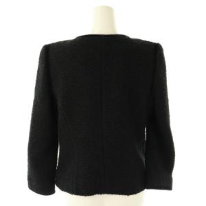 FOXEY 29054 ツイードジャケット 38 ブラック