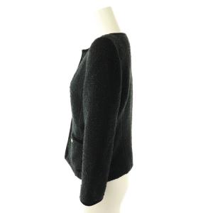 FOXEY 29054 ツイードジャケット 38 ブラック