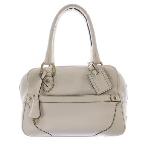 MINI MIA ミニボストンバッグ ハンドバッグ レザー アイボリー /SR23 SH