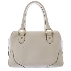 J&M DAVIDSON MINI MIA ミニボストンバッグ ハンドバッグ レザー アイボリー /SR23 SH