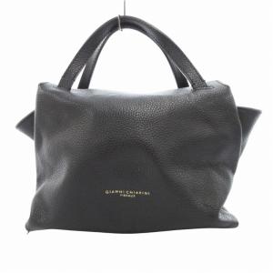 2way ハンドバッグ ショルダー レザー 黒 ブラック /HO