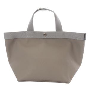 707GP リュクス舟型トートM バッグ コーテッドキャンバス マスティック×シルバー