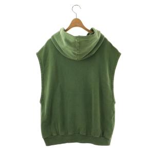 JOURNAL STANDARD LUXE 24AW フーディー パーカー ノースリーブ プルオーバー F 緑 グリーン /AT OS