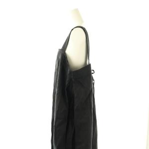 JOURNAL STANDARD LUXE リネンチノワッシャー ベアワンピース マキシ ロング 黒 ブラック /AT OS