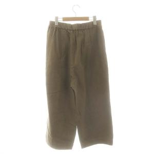 JOURNAL STANDARD LUXE ルーズオックスワッシャーイージーパンツ ワイドパンツ リネン混 F ブラウン /ES OS