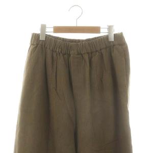 JOURNAL STANDARD LUXE ルーズオックスワッシャーイージーパンツ ワイドパンツ リネン混 F ブラウン /ES OS