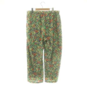 JOURNAL STANDARD LUXE ボタニカルローン イージーパンツ ワイドパンツ ドロスト F オレンジ マルチカラー /ES OS