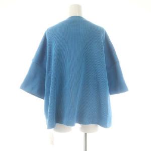 JOURNAL STANDARD LUXE ワッフル プルオーバー カットソー F 青 /MI OS