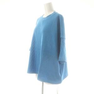 JOURNAL STANDARD LUXE ワッフル プルオーバー カットソー F 青 /MI OS