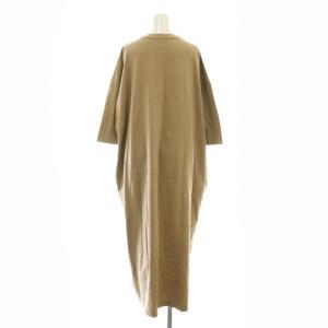 JOURNAL STANDARD LUXE クラシック天竺 ワンピース ロング 七分袖 八分袖 M ベージュ /ES OS