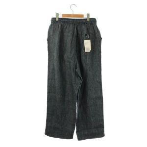 JOURNAL STANDARD LUXE リネンデニム イージーベイカーパンツ ワイド M 紺 /MI OS