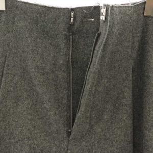 ENFOLD パンツ ワイド ウール カシミヤ混 36 チャコールグレー /MI OS