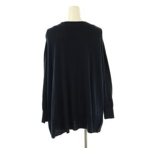 Spick&Span 24SS ICECOTTON 2wayオーバーサイズカーディガン ニット Vネック F 紺 ネイビー /AT