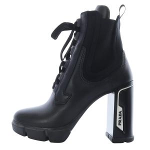 エンボスロゴ サイドゴア ブーツ 40 ブラック