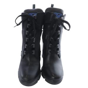 PRADA エンボスロゴ サイドゴア ブーツ 40 ブラック