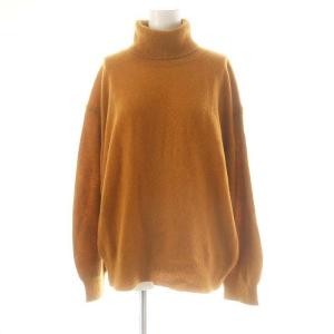 Lovely ニット セーター 長袖 タートルネック カシミヤ キャメル /ES OS