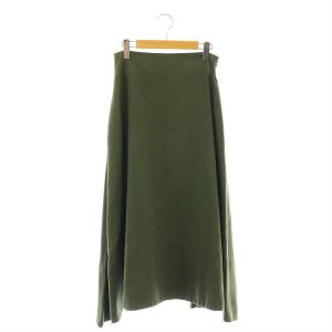 フレアスカート ロング コットン 2 カーキ /NR OS