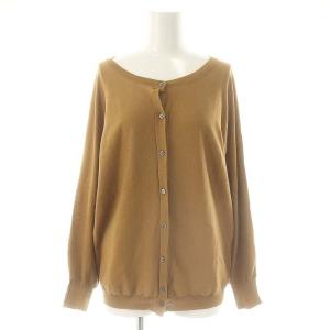 ニット カーディガン 長袖 M キャメル /DF OS